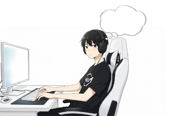 考えている男の子