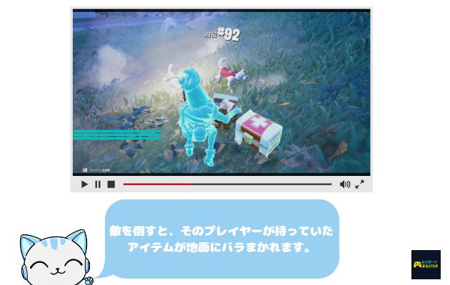 倒された画像