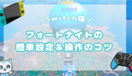 【Switch版】子どもでもできる！フォートナイトの簡単設定＆操作のコツ