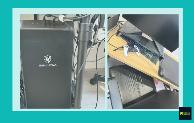 実際のゲーミングパソコンの写真