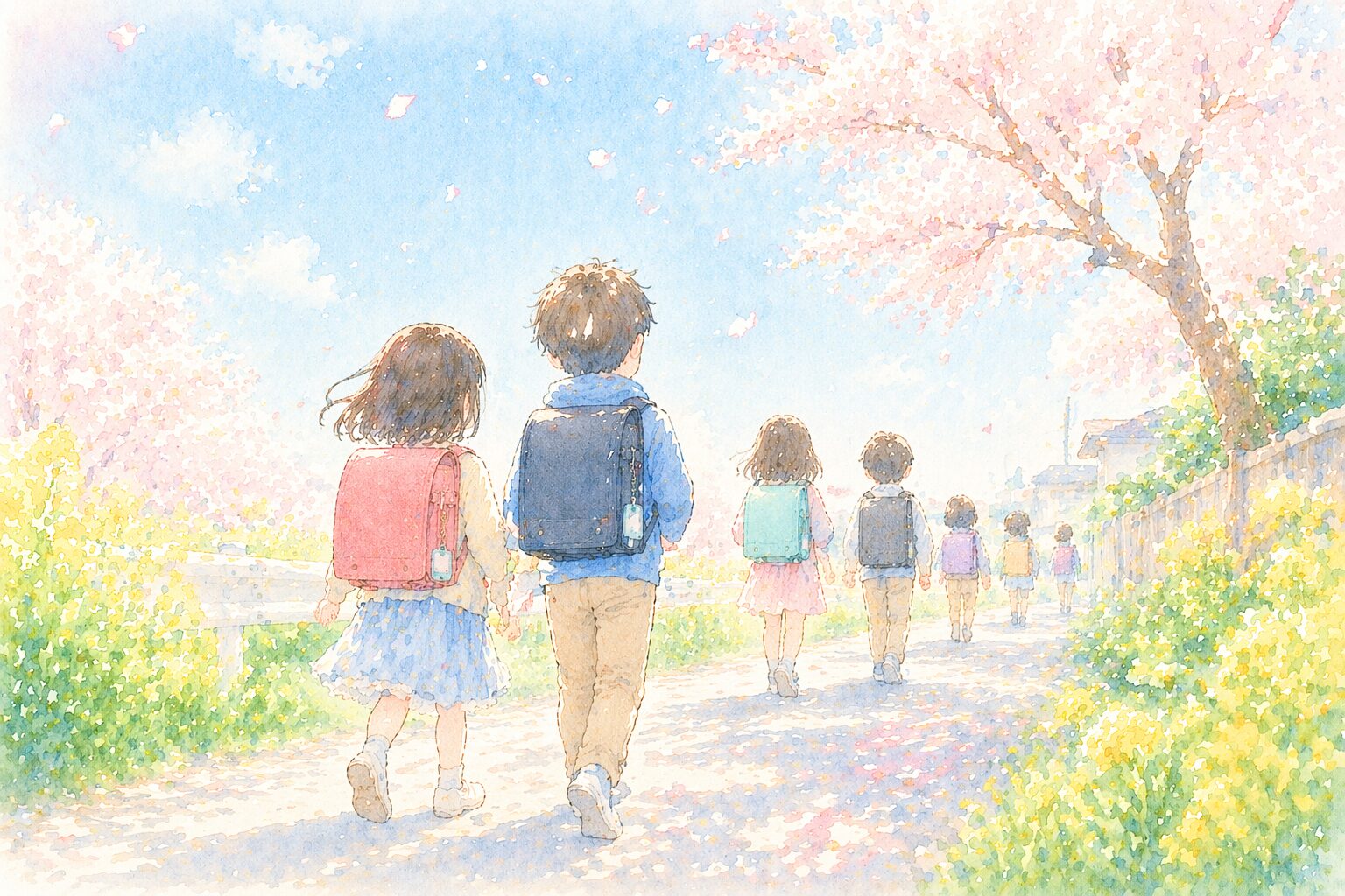 小学校の通学路のイメージ