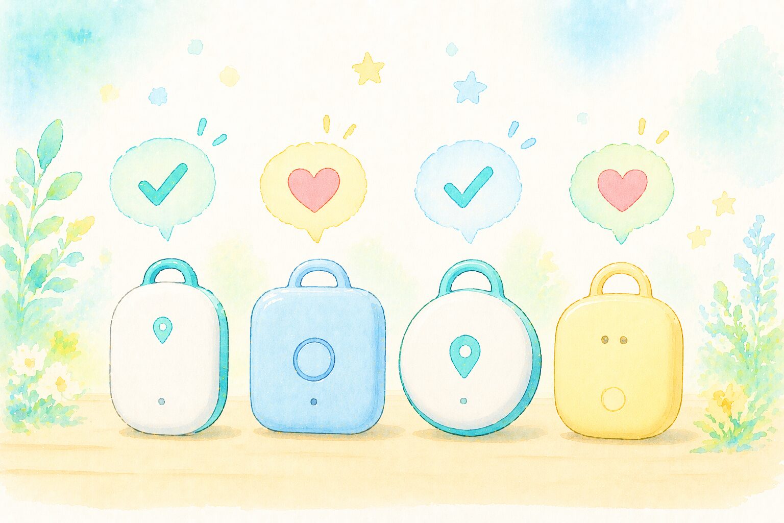 GPS端末が並んでいるイメージ