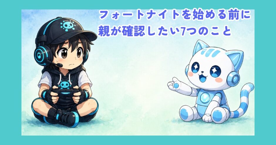 【保存版】フォートナイトを始める前に｜親が確認したい7つのこと