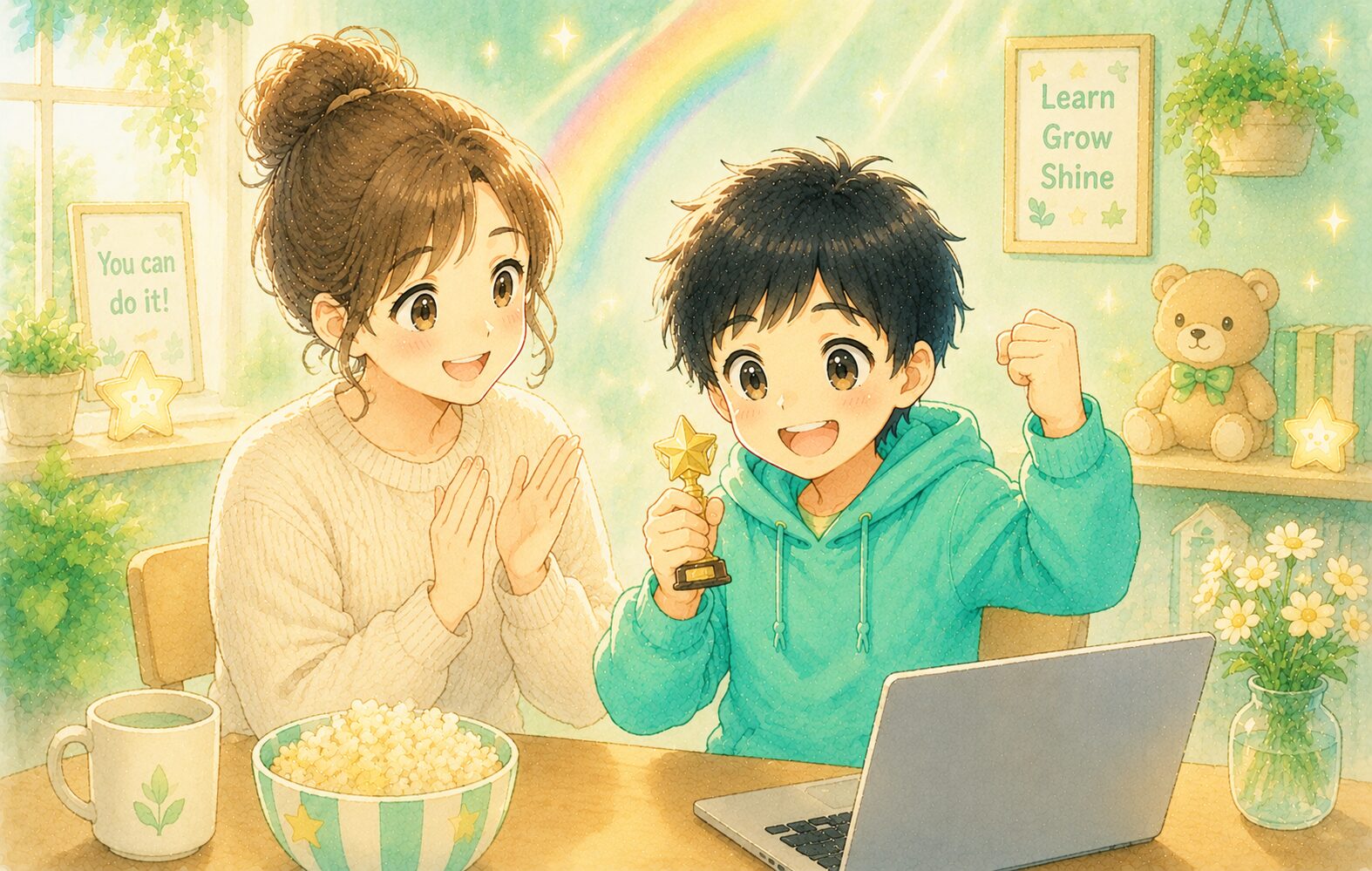 小さな成功体験を積み重ねる子どものイメージ