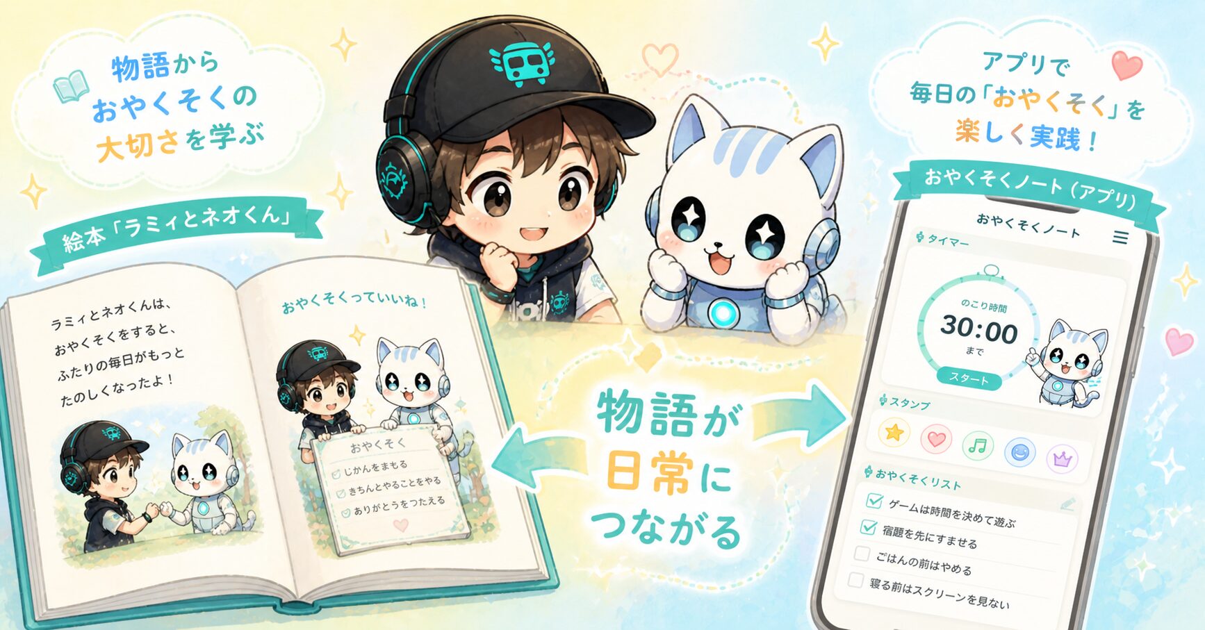 絵本シリーズ ラミィとネオくん