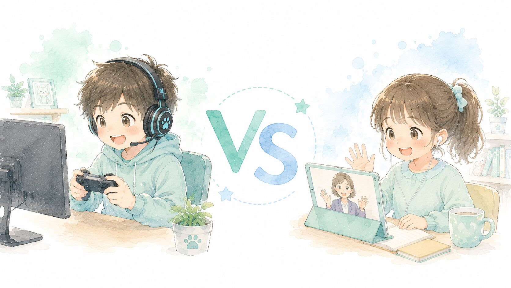 eスポーツ英会話とオンライン英会話の違い