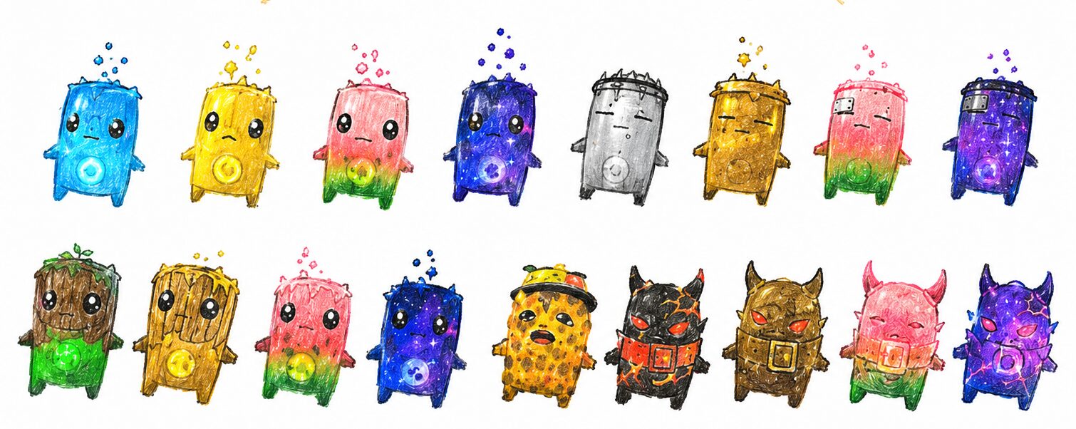フォートナイト 精霊 イメージイラスト（種類いろいろ）