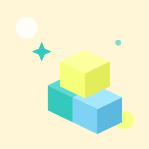 創作型（ブロック積みのイラスト）
